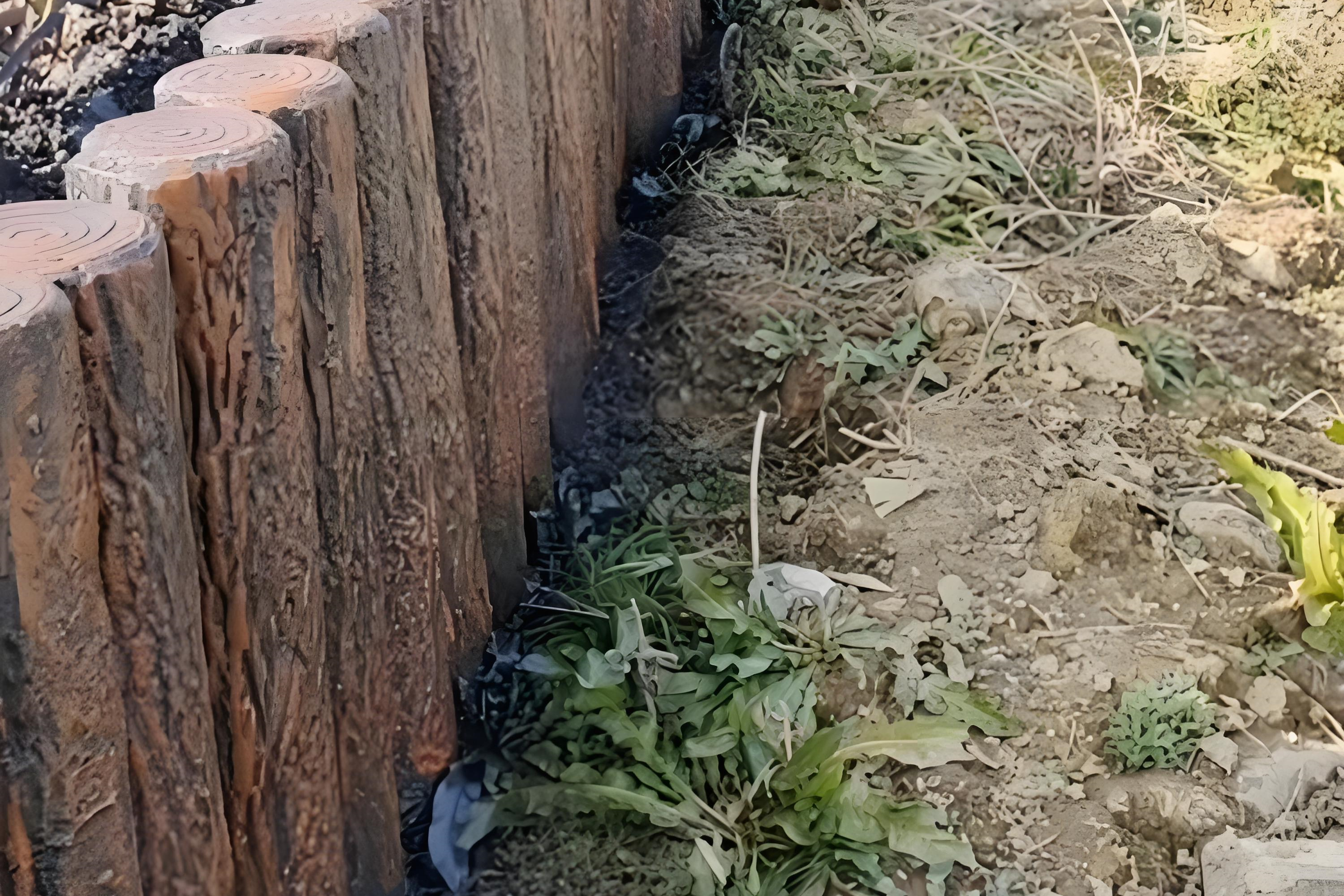 水泥樁批發(fā)廠家泓樺錦嘉-水泥仿木樁表面的紋理是如何制作出來(lái)的？